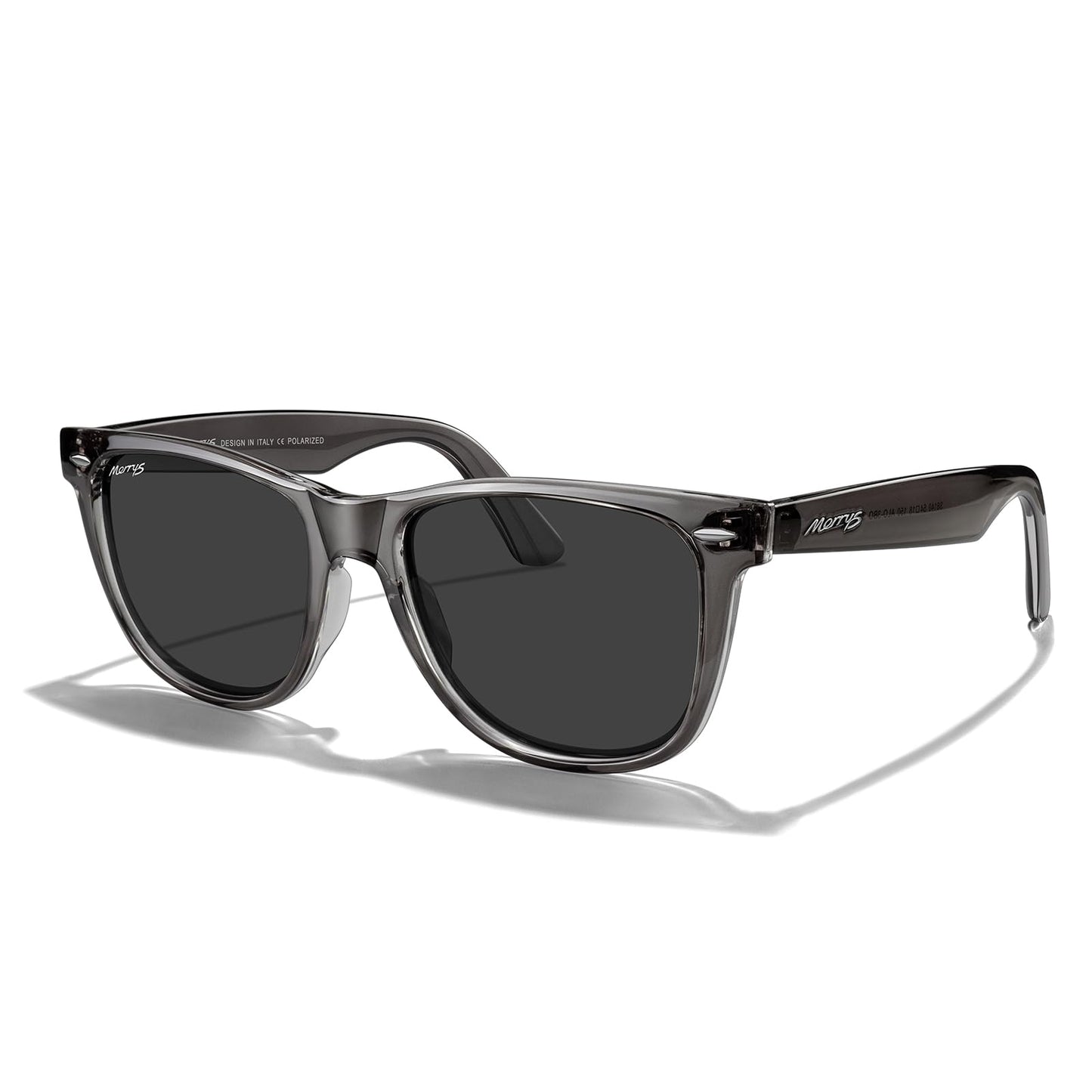 MERRY'S Classic Square Shape Polarized Sunglasses for Womens Mens Retro Designer UV400 Sun Glasses S6140