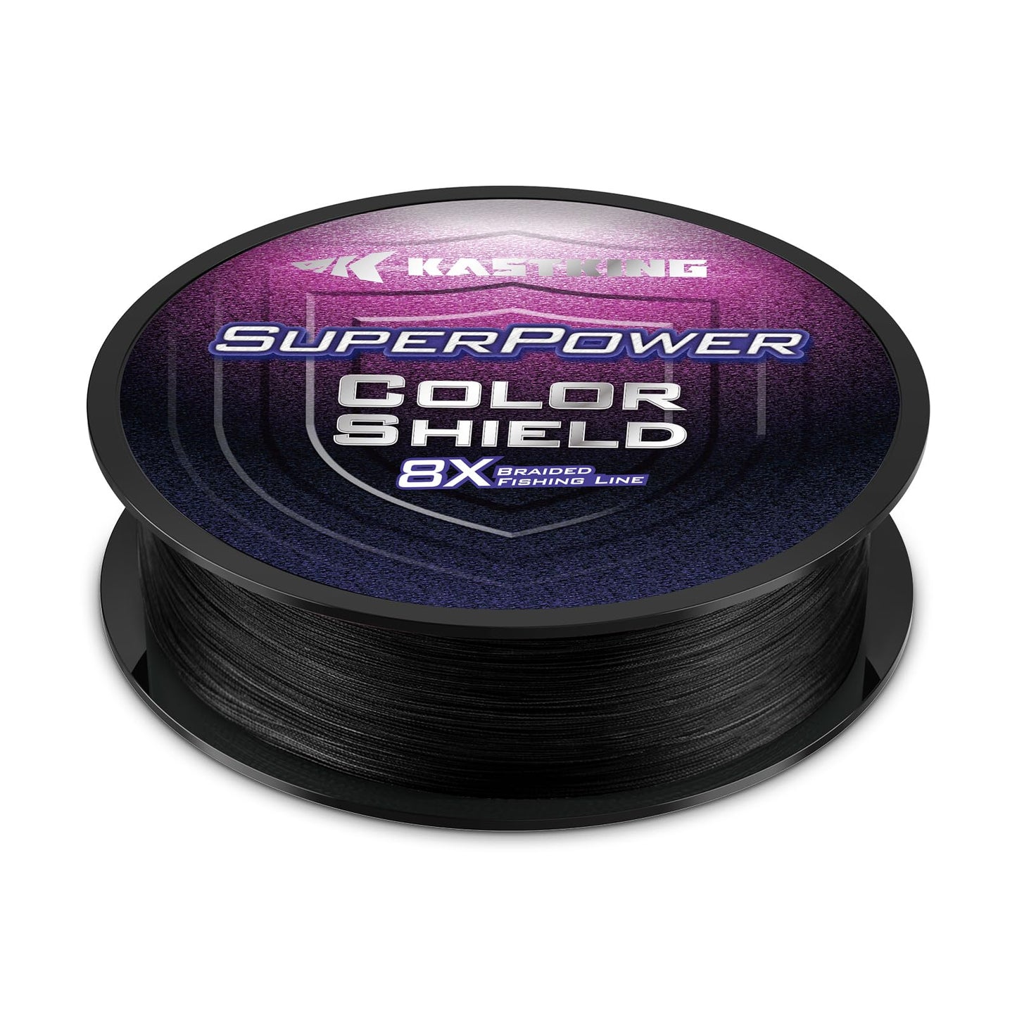 KastKing Superpower ColorShield Braided Fishing Line - Colorfast Braided Line, 100% Solution Dyed UHMWPE Fiber, Smooth & Strong Superline, Near Zero Stretch, Sensitive, High Abrasion Resistance