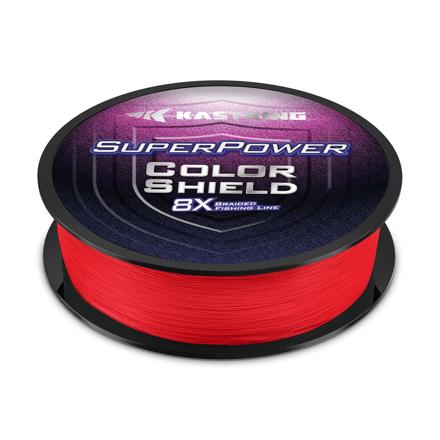 KastKing Superpower ColorShield Braided Fishing Line - Colorfast Braided Line, 100% Solution Dyed UHMWPE Fiber, Smooth & Strong Superline, Near Zero Stretch, Sensitive, High Abrasion Resistance